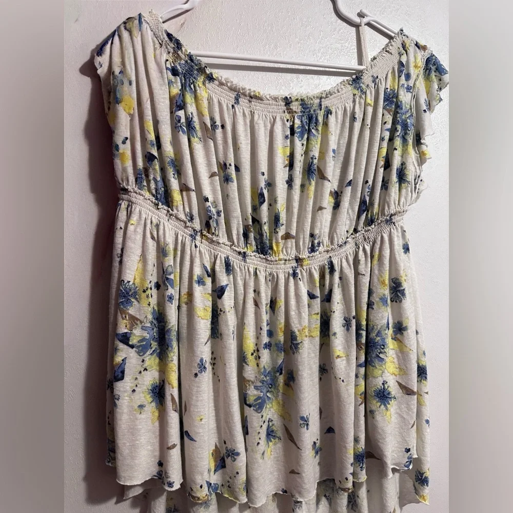 We The Free Womens Floral Print Off The Shoulder Top - Picture 2 of 3